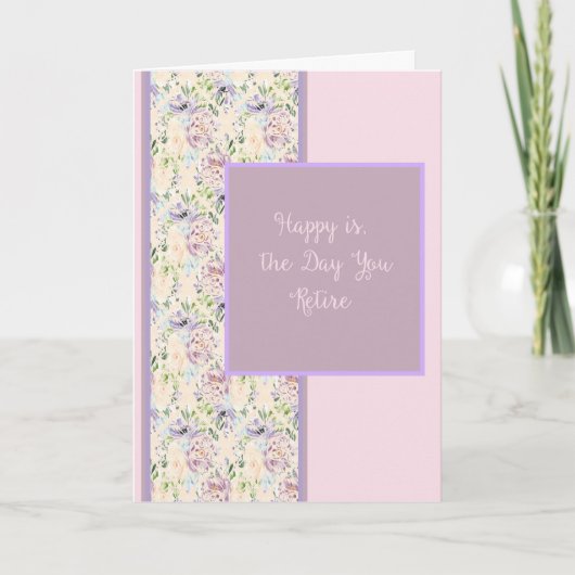 Kaart met afboeking op een Floral design (Voorkant)