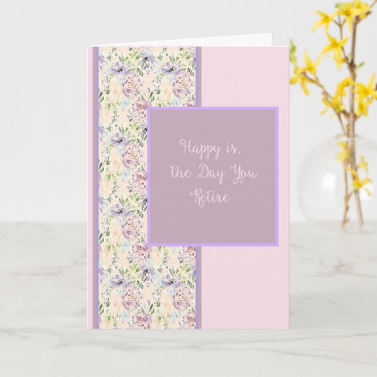 Kaart met afboeking op een Floral design (Gele Bloem)