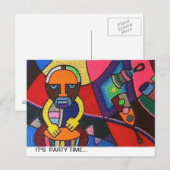 kaart met Afrikaans ontwerp (Voorkant / Achterkant)