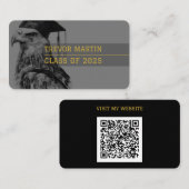 Kaart met afstuderen naam | arend visitekaartje (Voorkant / Achterkant)