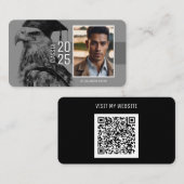 Kaart met afstuderen naam | arend visitekaartje (Voorkant / Achterkant)