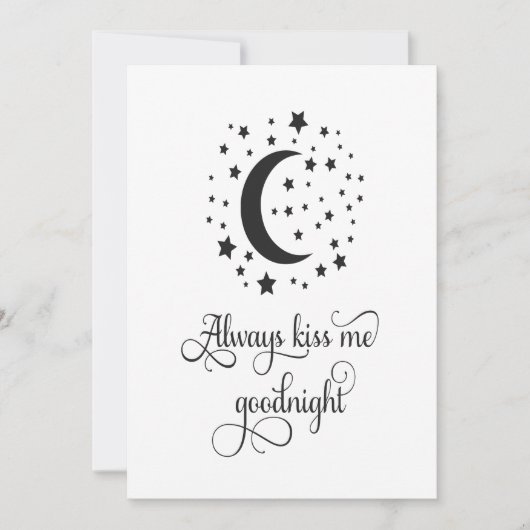 Kaart met altijd een goede nachtkus (Voorkant)