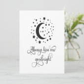 Kaart met altijd een goede nachtkus (Staand voorkant)