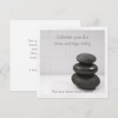 Kaart met balancerende stenen (Voorkant / Achterkant)