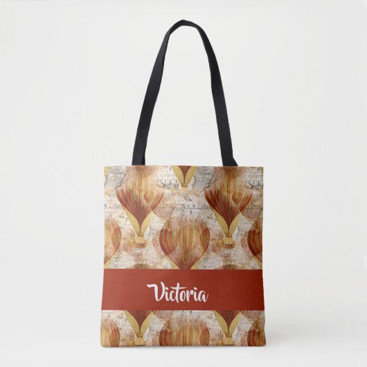 kaart met ballonnen tote bag (Voorkant)