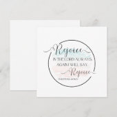 Kaart met Bijbelvers (Voorkant / Achterkant)