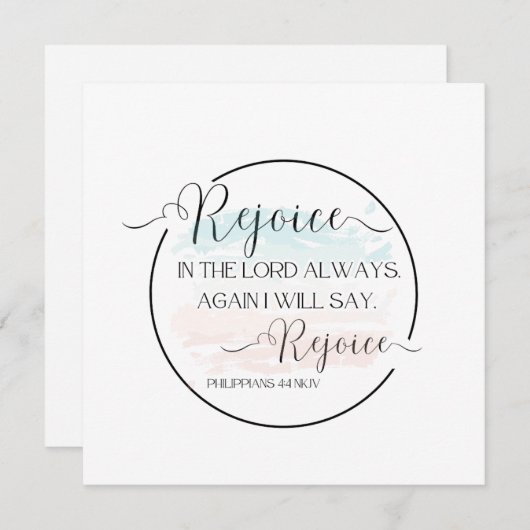 Kaart met Bijbelvers (Voorkant / Achterkant)