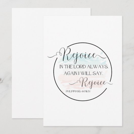 Kaart met Bijbelvers (Voorkant / Achterkant)