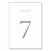 Kaart met blauw tabelnummer (Voorkant)