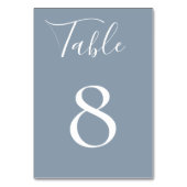Kaart met blauw tabelnummer (Voorkant)