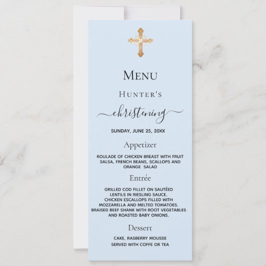 Kaart met blauwe pastels (Voorkant)