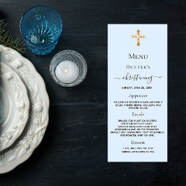 Kaart met blauwe pastels