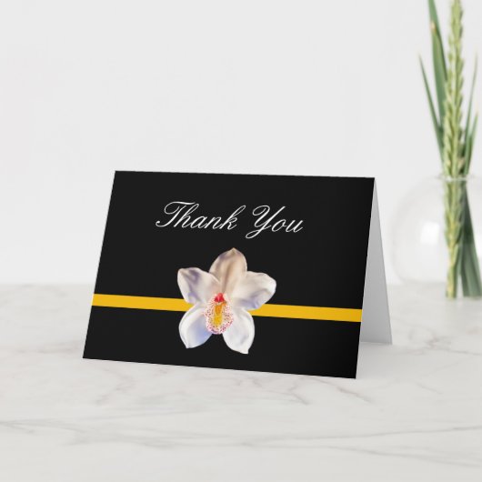 Kaart met bloemendesign en dankbetuiging blanco (Voorkant)