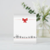 Kaart met boog en geschenken (Staand voorkant)