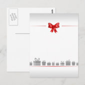 Kaart met boog en geschenken (Voorkant / Achterkant)