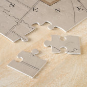 kaart met bufferzone (1895) legpuzzel (Zijkant)