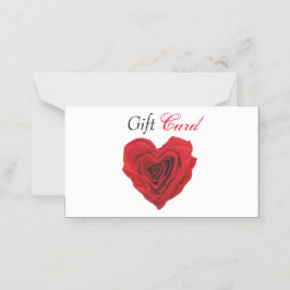Kaart met cadeau Harde roze roodroze Valentijns Plaatskaartje