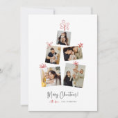 Kaart met cadeaufoto kerstfeestdag met kerstcadeau (Voorkant)