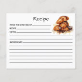 Kaart met cakerecept (Voorkant)
