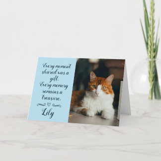Kaart met condoleance voor verlies van kat Geperso