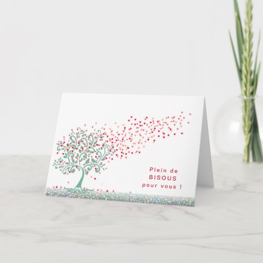 Kaart met dank gevouwen (Voorkant)