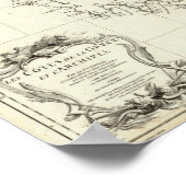 Kaart met de graven Griekenland en Turkije Poster (Hoek)