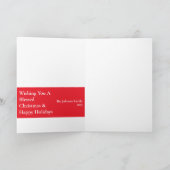 Kaart met de groeten van de moderne kerstavond (Binnen)