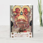 Kaart met de illustratie van Kerstmis door J.C.<br><div class="desc">Een kerstkaart met een Charmante illustratie van Kerstmis door J.C. Leyendecker</div>