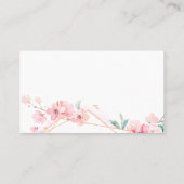 Kaart met de naam en het nummer van de tabel. plaatskaartje (Achterkant)