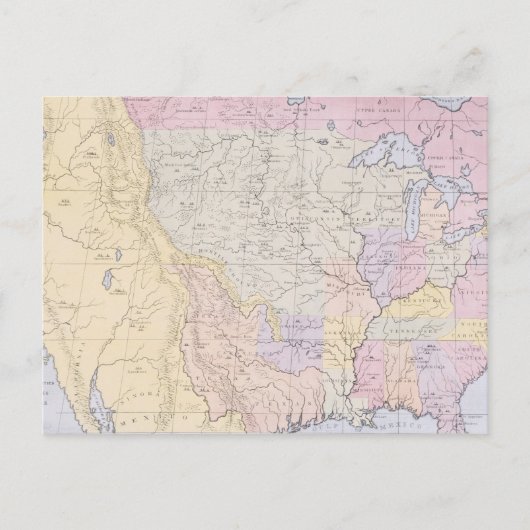 Kaart met de plaatsen van de Indiase stammen (Voorkant)