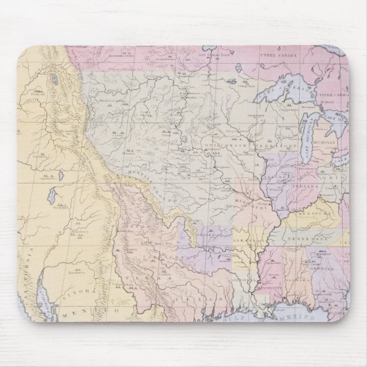 Kaart met de plaatsen van de Indiase stammen Muismat (Voorkant)