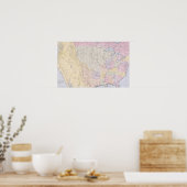 Kaart met de plaatsen van de Indiase stammen Poster (Keuken)