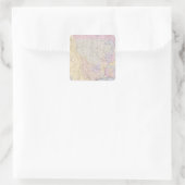 Kaart met de plaatsen van de Indiase stammen Vierkante Sticker (Tas)