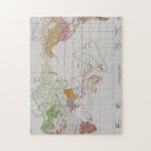 Kaart met de talen van de wereld legpuzzel (Verticaal)