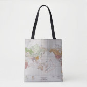 Kaart met de talen van de wereld tote bag (Voorkant)