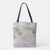 Kaart met de talen van de wereld tote bag (Achterkant)