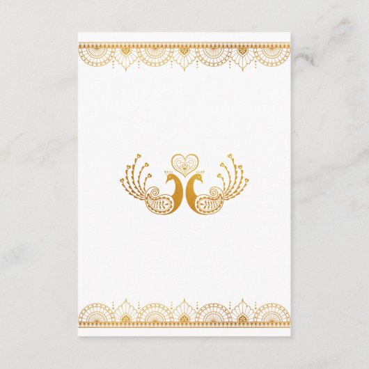 Kaart met details over de gouden etnische patroonb (Achterkant)