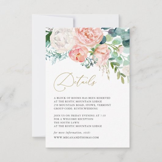 Kaart met details over het bleektuinhuwelijk (Voorkant)