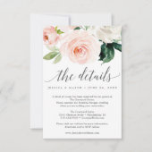 Kaart met details over het blozen Blooms Weddensch (Voorkant)