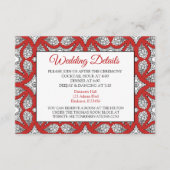 Kaart met details over het zwarte en rode Mandala  (Voorkant)