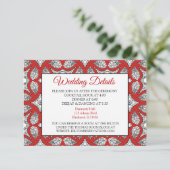 Kaart met details over het zwarte en rode Mandala  (Staand voorkant)