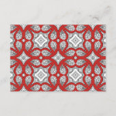 Kaart met details over het zwarte en rode Mandala  (Achterkant)