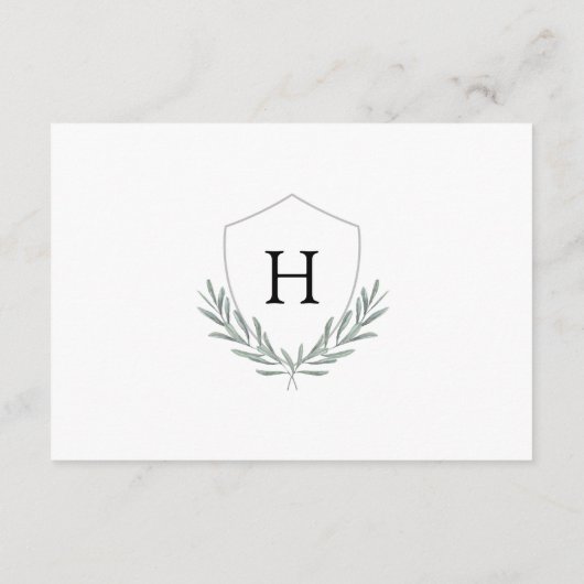 Kaart met details over olijflekken op monogram (Achterkant)