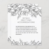 Kaart met details over Rozen bruiloft (Voorkant / Achterkant)