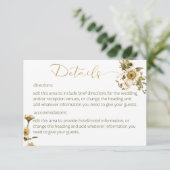 Kaart met details over zomerbloemen en feestdagen (Staand voorkant)