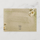 Kaart met details over zomerbloemen en feestdagen (Achterkant)