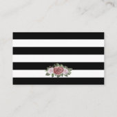 Kaart met details over zwart-wit en wit roze Flora (Achterkant)