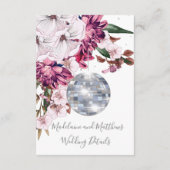Kaart met Disco Ball Floral - Details behuizing (Achterkant)