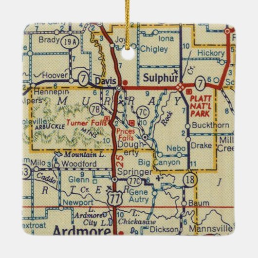 Kaart met draaiende Herfsten OK  Keramisch Ornament (Achterkant)