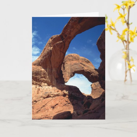 Kaart met dubbele boog (Gele Bloem)